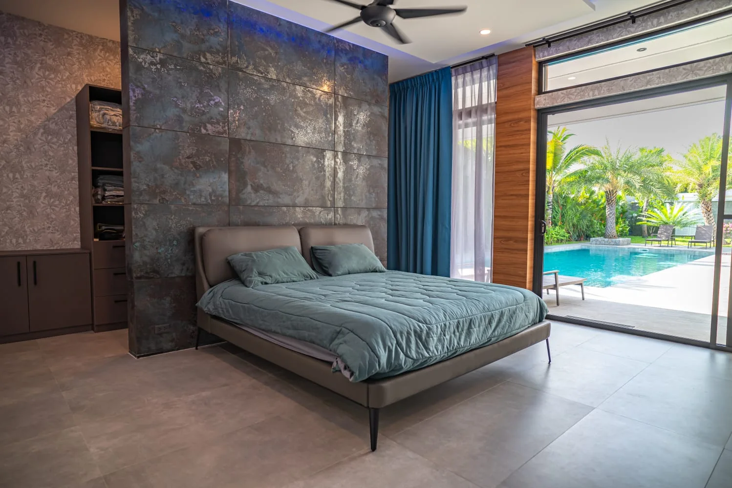 Primary bedroom with direct pool access